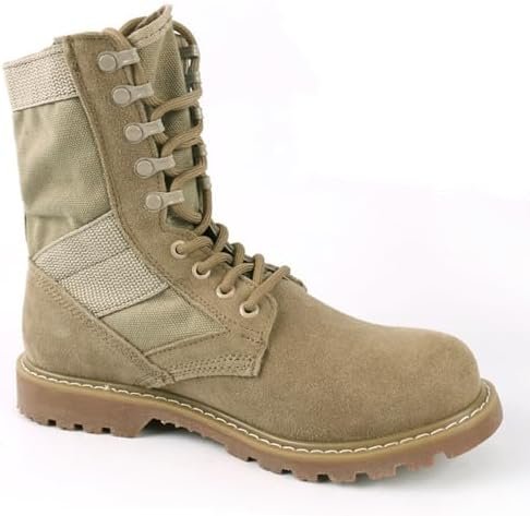 Lightweight 8 inch Mid Ankle Beige Military Swat Desert Boots Hiking BootsTrekki... - Image 3