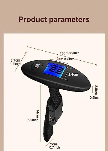 Luggage Scale Portable Digital Handheld Baggage Scale for Travel Suitcase Weight... - Image 4