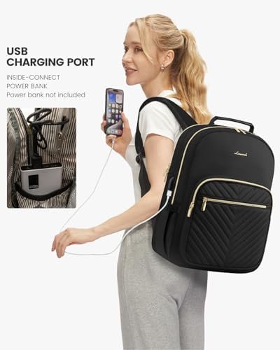 LOVEVOOK Laptop Backpack Purse for Women, Work Travel Computer Bags, College Sch... - Image 6