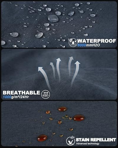 33,000ft Men's Lightweight Softshell Jacket Warm Fleece Lined Windbreaker Waterp... - Image 6