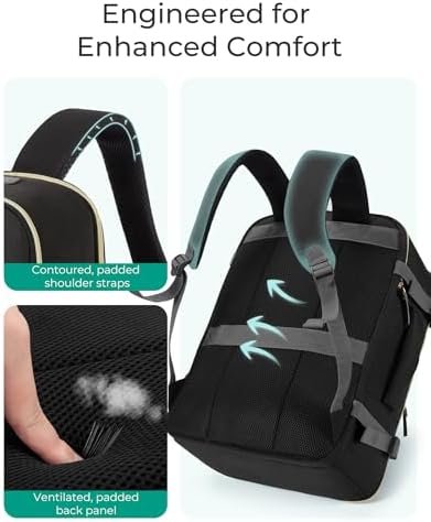 BAGSMART Travel Backpack for Women, Large Personal Item Travel Bag, 40L Airline ... - Image 8