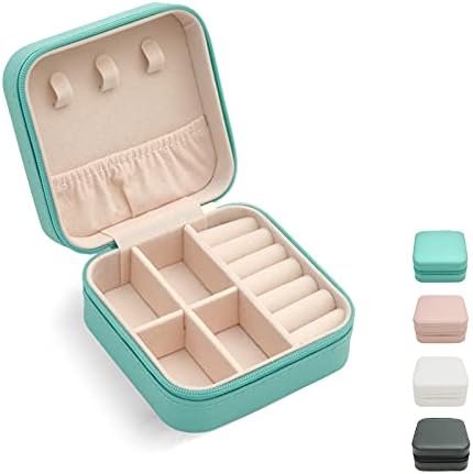 Mini Jewelry Travel Case,Small Travel Jewelry Organizer, Portable Jewelry Box Tr... - Image 2