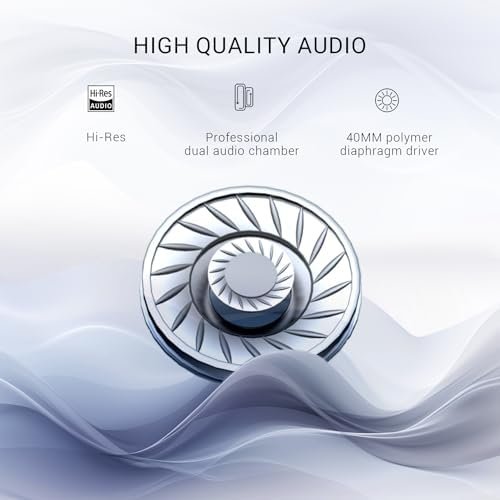 OneOdio Hybrid Active Noise Cancelling Headphones - 62H Battery, Hi-Res Audio, T... - Image 4
