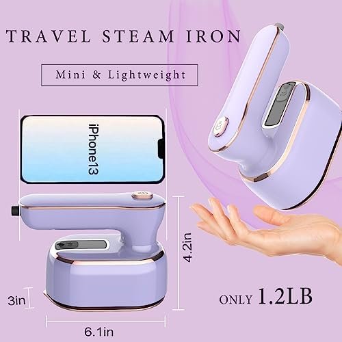 Travel Steamer Iron for Clothes Mini: handheld size portable fabric clothing ste... - Image 4