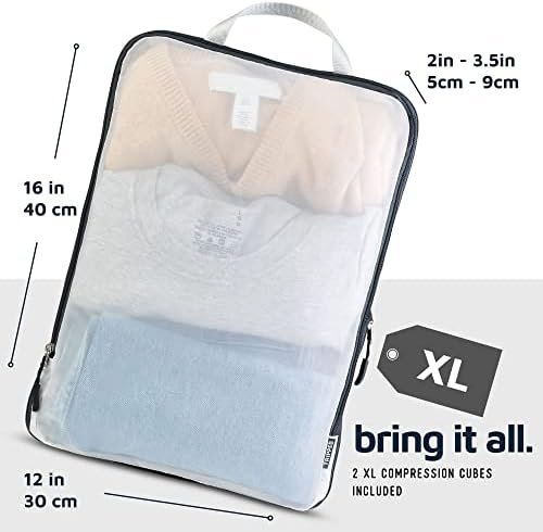 Large Packing Cube Set with See Through Mesh- Compression Packing Cubes Travel O... - Image 6