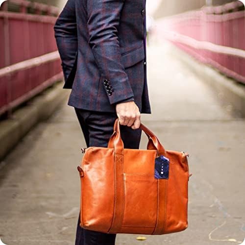 Set of 2 Luggage Tag for Suitcases Leather Moon Cruise Baggage Tags with Stainle... - Image 9