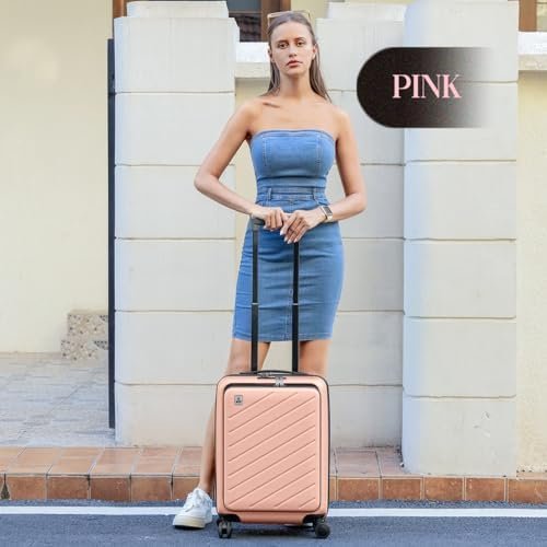 AnyZip Luggage Set 2 Piece Suitcase Set Carry On with Pocket Compartment ABS+PC ... - Image 3