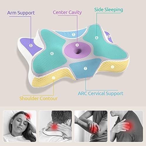 DONAMA Cervical Pillow for Bed Sleeping, Memory Foam Contour Neck Pillows with B... - Image 7