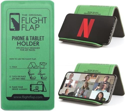 Airplane Phone Holder, Foldable Cell Phone Stand Holder – Flexible Tablet and iP... - Image 2
