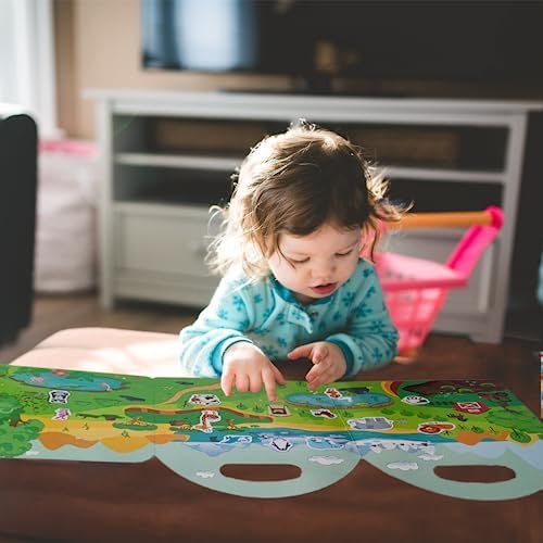 Reusable Sticker Book for Kids, Busy Book for Toddlers 1-3, Toddler Travel Toys,... - Image 7