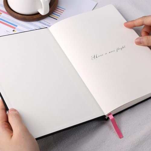 Koogel Travel Journal Notebook, Black Guided Notebook for Travelers Plan 5.7" x ... - Image 6