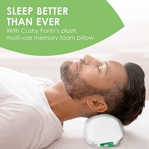 Cushy Form Neck Roll Pillow - Tube Pillow w/Washable Cover - Memory Foam Cylinde... - Image 8