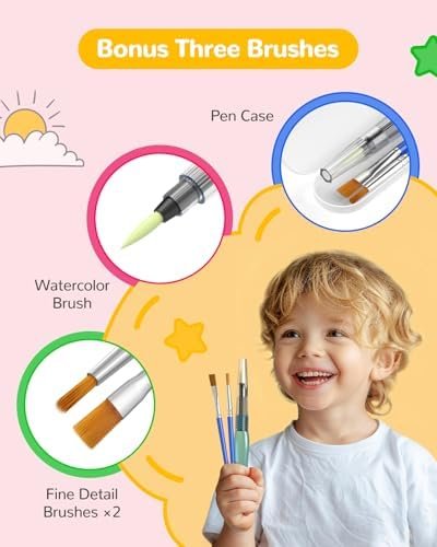 TECJOE Paint with Water Coloring Books for Toddlers, A to Z 26 Pages Animal Wate... - Image 5