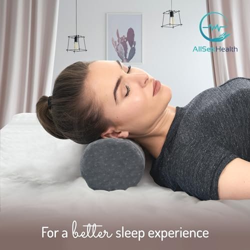 AllSett Health Round Cervical Roll Cylinder Bolster Pillow with Removable Washab... - Image 8