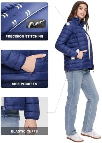 Orolay Women's Lightweight Packable Down Jacket Quilted Puffer Coat with Stand C... - Image 8