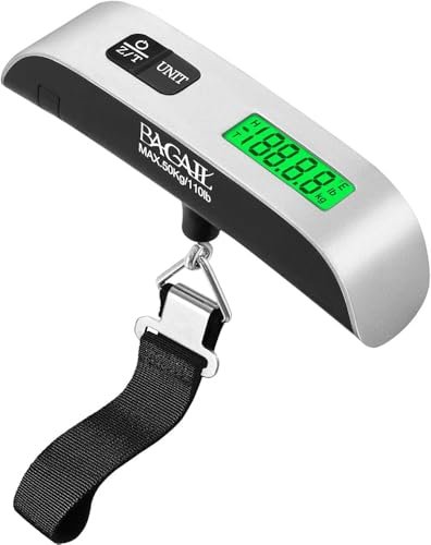 Digital Luggage Scale,110lbs Hanging Baggage Scale with Backlit LCD Display,Port... - Image 2