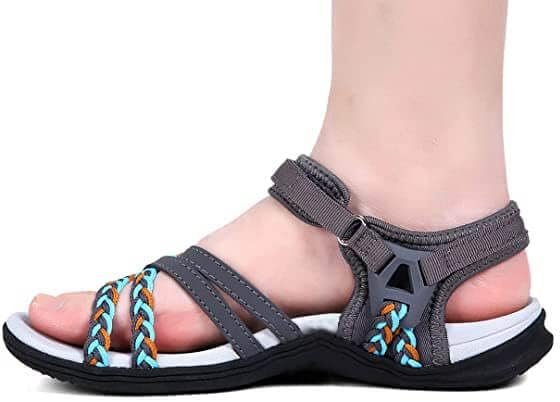 UBFEN Womens Hiking Sandal Sport Sandal Straps with Adjustable Hooks Arch Suppor... - Image 3