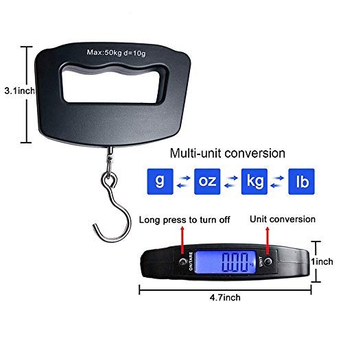 Digital Hanging Luggage Scale,Portable Handheld Baggage Suitcase Electronic Scal... - Image 6