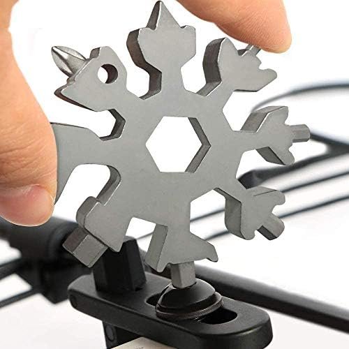 Desuccus 18-in-1 Snowflake Multi Tool, Stainless Steel Snowflake Bottle Opener/F... - Image 4