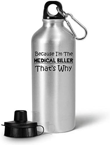 Im a Medical Biller Water Bottle Tumbler Portable Drinkware - Gifts for Health C... - Image 2
