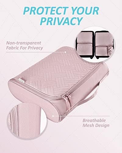 BAGSMART Quilted Packing Cubes for Travel, 6 Set Packing Cubes for Suitcases, Li... - Image 6