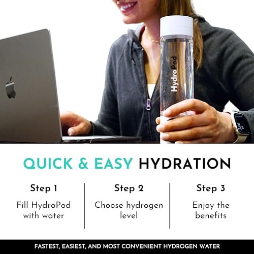 HydroPod Premium Hydrogen Water Bottle Generator - Advanced HydroHealth Hydrogen... - Image 6