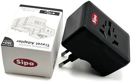 SIPA International Travel Adapter, Universal Power Plug Adapter, 3 USB-C & 2 USB... - Image 3