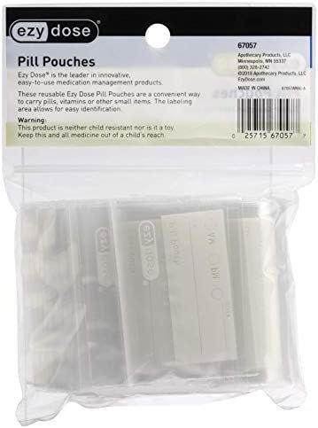 EZY DOSE Disposable Pill, Vitamin, and Medicine Organizer Pouches, Zippered Seal... - Image 5