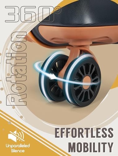 Carry On Luggage 22x14x9 Airline Approved, 20-inch Hard Shell Suitcases with Whe... - Image 4