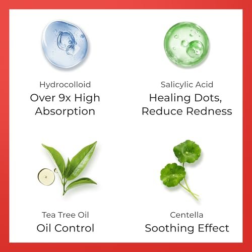 Sosky Pimple Patches for Face, 0.01 Invisible+ Hydrocolloid Acne Patches, Zit St... - Image 6