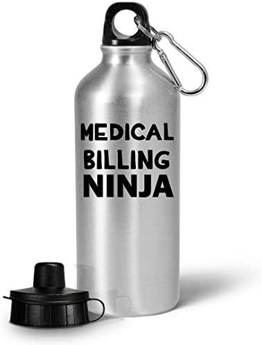 Medical Billing Ninja Water Bottle Tumbler Portable Drinkware - Gifts for Biller... - Image 2