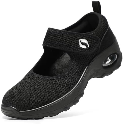 STQ Womens Walking Shoes Non Slip Orthopedic Shoes Adjustable Mary Jane Shoes - Image 2