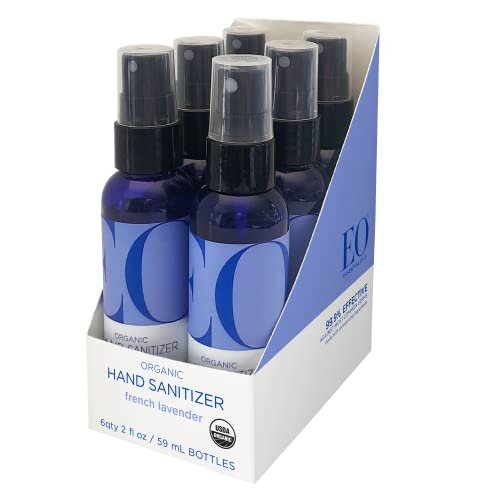 EO Organic Hand Sanitizer Spray: French Lavender, 2 Ounce, 6 Count - Image 2