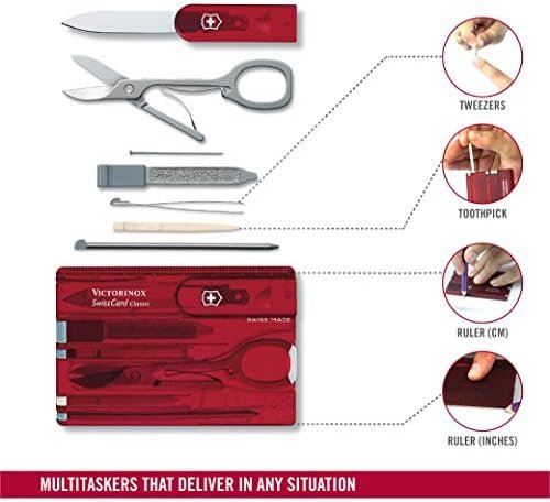 Victorinox Swiss Army Swiss Card, Translucent Ruby - Image 7