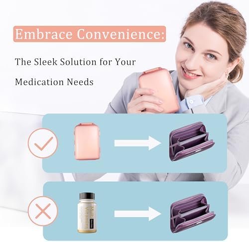 Pill Organizer with Medicine Labels 161 Labels Travel Daily Pill Container Mini ... - Image 7