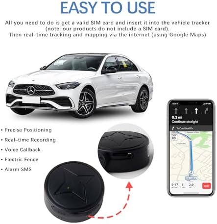 Mini GPS Tracker for Vehicles,No Subscription,GPS Strong Magnetic Vehicle Anti-L... - Image 5