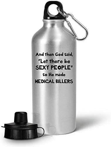 Funny Gifts for Sexy Medical Biller Water Bottle Tumbler Portable Drinkware - He... - Image 2