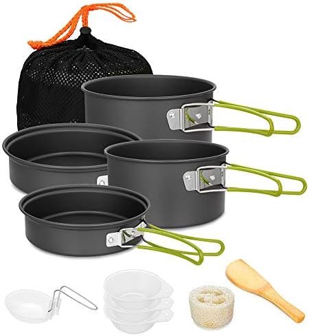 Gutsdoor Camping Cookware Set Camping Gear Campfire Utensils Non-Stick Cooking E... - Image 2