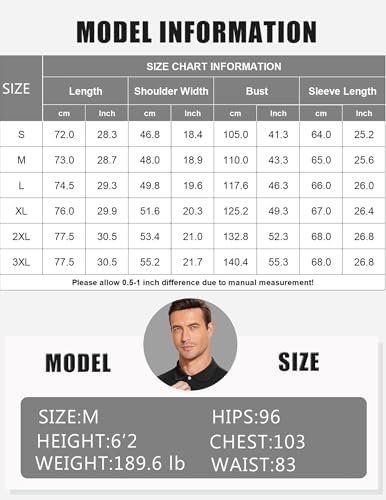 PINSPARK Long Sleeve Polo Shirts for Men Moisture Wicking Golf Shirts Quick Dry ... - Image 7