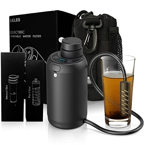 Portable Camping Water Purifier Dual 0.01 Micron Water Filtration System for Out... - Image 2