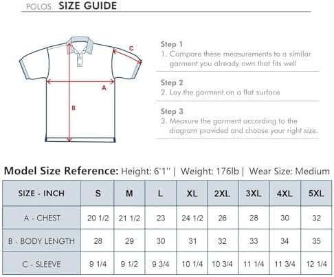 M MAELREG Mens Golf Shirt Short Sleeve Dry Fit Print Moisture Wicking Performanc... - Image 7