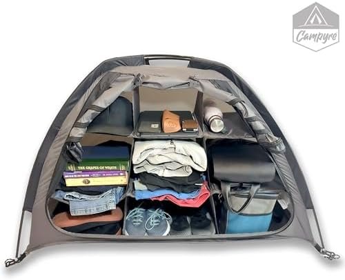 Tent & RV Camping Organizer with Zippered Flap, 9-Shelf Storage. Tent Organizer,... - Image 9