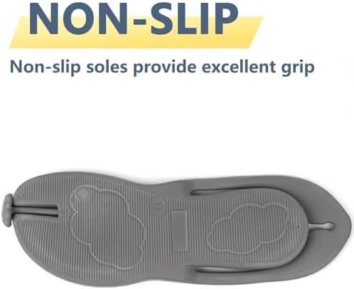 Flip Flops for Women Men with Small Arch Support,Travel Portable Folding Slides,... - Image 3