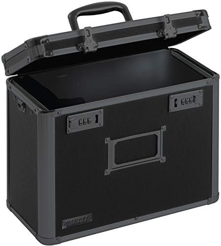 Vaultz File Organizer Storage Box - 14 x 7 x 12.19 Inch Letter Size, Portable Lo... - Image 2