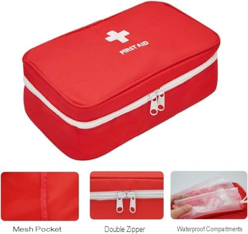 Portable Empty First Aid Bag Medical Storage Bag Mini Emergency Survival Pouch B... - Image 7