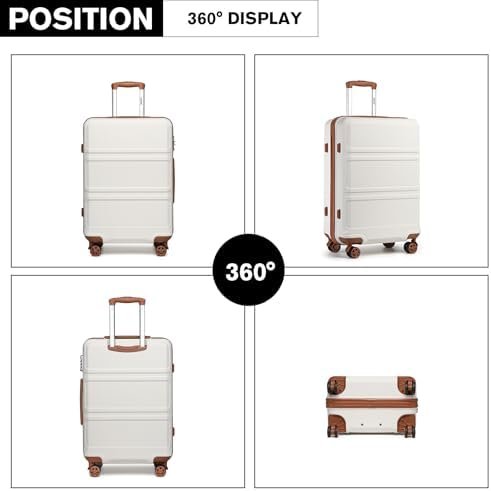 Kono 20'' Carry on Luggage Lightweight with Spinner Wheel TSA Lock Hardside Lugg... - Image 6