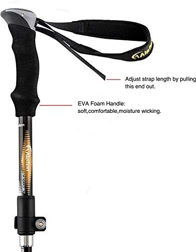 Aluminum Collapsible Ultralight Travel Trekking Hiking Pole for Men and Women - Image 6