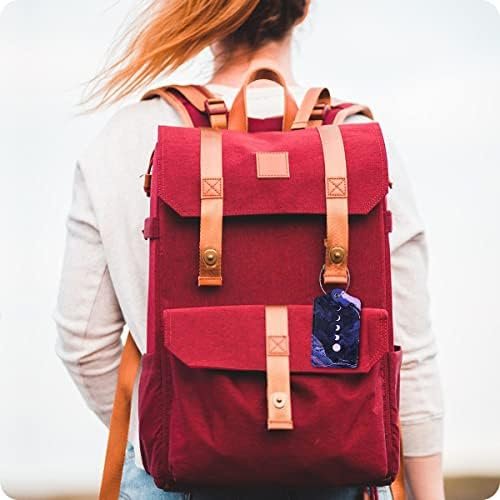 Set of 2 Luggage Tag for Suitcases Leather Moon Cruise Baggage Tags with Stainle... - Image 7