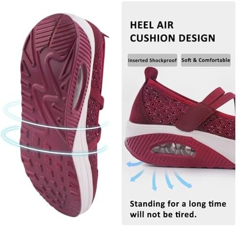 Women's Comfortable Working Nurse Shoes Non-Slip Adjustable Breathable Walking B... - Image 4