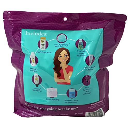 9 Piece Resealable Women's Travel Kit - Image 7